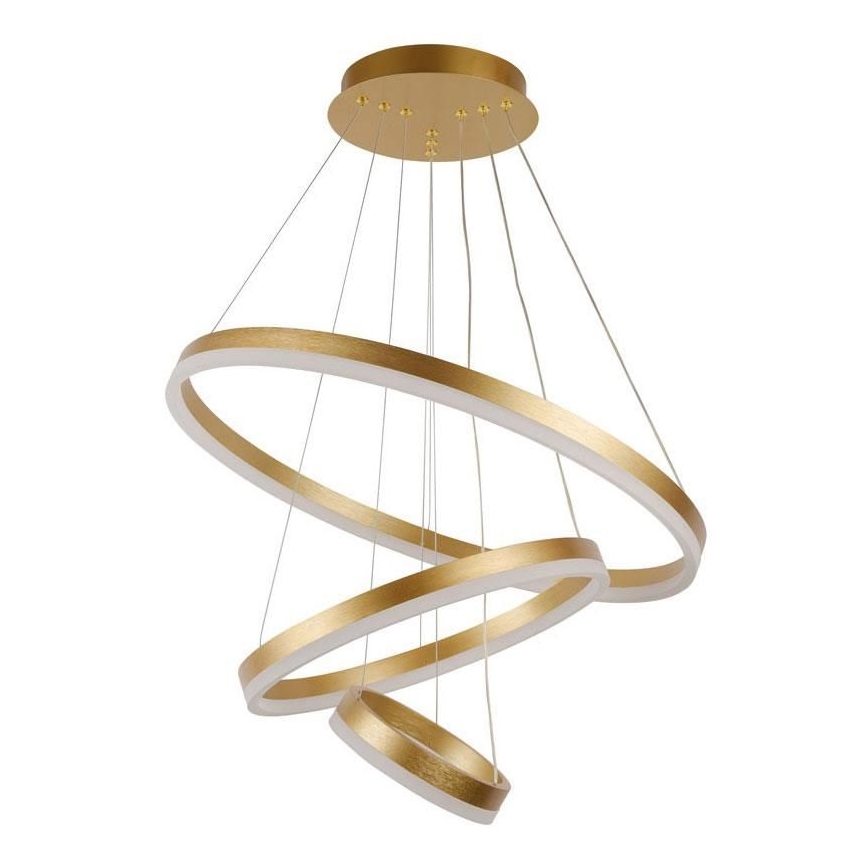 LED Zatemnitveni lestenec na vrvici LED/85W/230V 3000-6500K pr. 60 cm + Daljinski upravljalnik