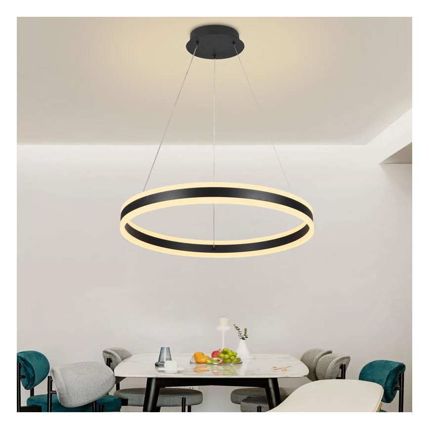 LED Zatemnitveni lestenec na vrvici LED/85W/230V 3000-6500K + Daljinski upravljalnik