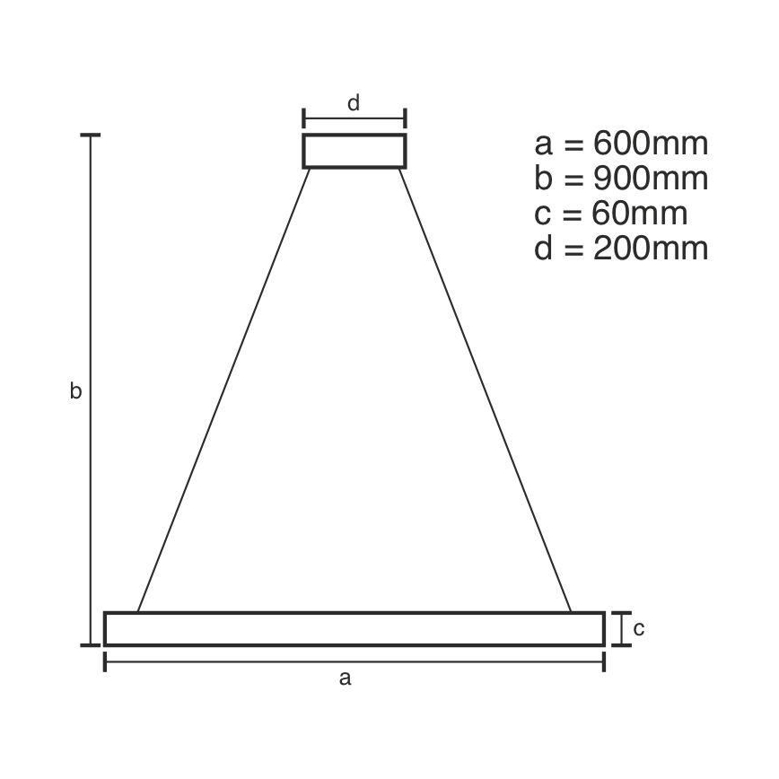 LED Zatemnitveni lestenec na vrvici LED/85W/230V 3000-6500K + Daljinski upravljalnik