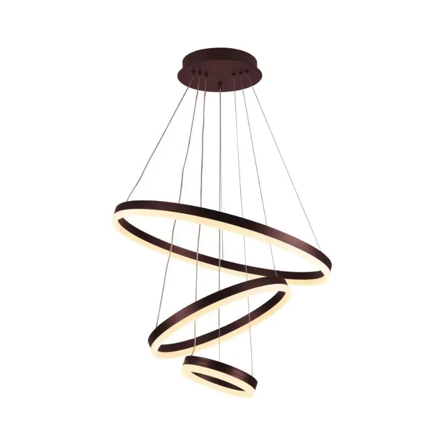 LED Zatemnitveni lestenec na vrvici LED/85W/230V 3000-6500K pr. 60 cm + Daljinski upravljalnik