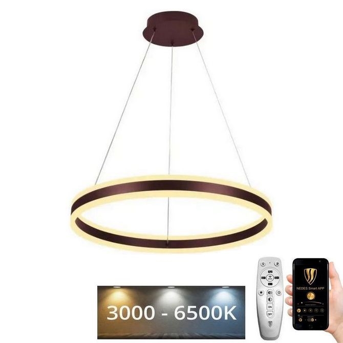 LED Zatemnitveni lestenec na vrvici LED/85W/230V 3000-6500K + Daljinski upravljalnik