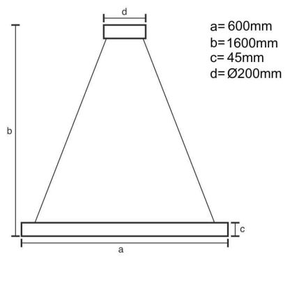 LED Zatemnitveni lestenec na vrvici LED/85W/230V 3000-6500K + Daljinski upravljalnik