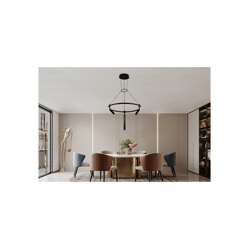 LED Zatemnitveni lestenec na vrvici LED/85W/230V 3000-6500K + Daljinski upravljalnik