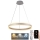 LED Zatemnitveni lestenec na vrvici LED/85W/230V 3000-6500K pr. 60 cm + Daljinski upravljalnik