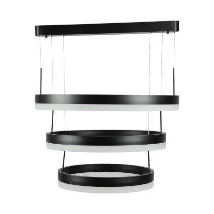 LED Zatemnitveni lestenec na vrvici LED/86W/230V 3000K črna