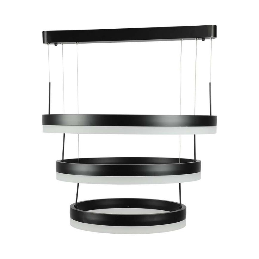 LED Zatemnitveni lestenec na vrvici LED/86W/230V 3000K črna