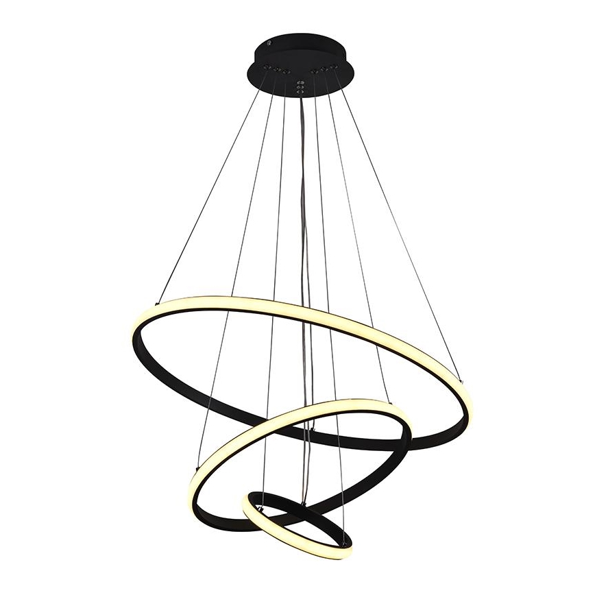 LED Zatemnitveni lestenec na vrvici LED/90W/230V 3000-6500K + Daljinski upravljalnik