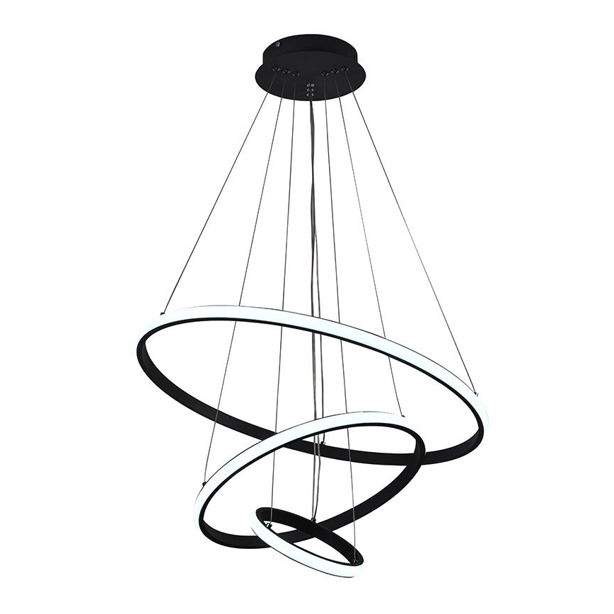 LED Zatemnitveni lestenec na vrvici LED/90W/230V 3000-6500K + Daljinski upravljalnik