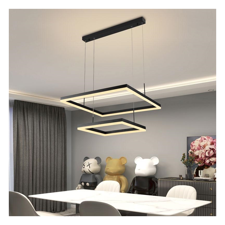 LED Zatemnitveni lestenec na vrvici LED/90W/230V 3000-6500K + Daljinski upravljalnik