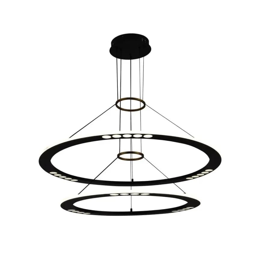 LED Zatemnitveni lestenec na vrvici LED/90W/230V 3000-6500K + Daljinski upravljalnik