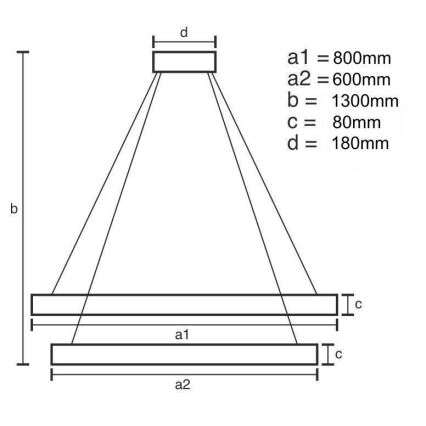 LED Zatemnitven kristal lestenec na vrvici LED/90W/230V 3000-6500K sijajni krom + Daljinski upravljalnik