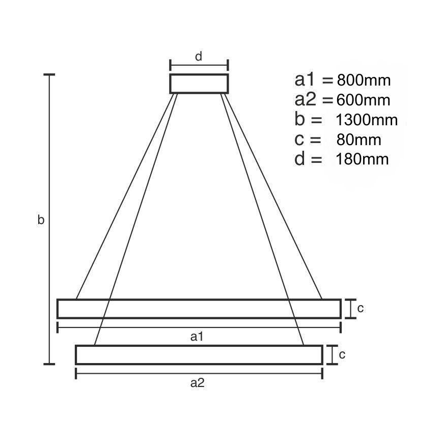 LED Zatemnitveni kristalni lestenec na vrvici LED/90W/230V 3000-6500K zlata/krom + Daljinski upravljalnik