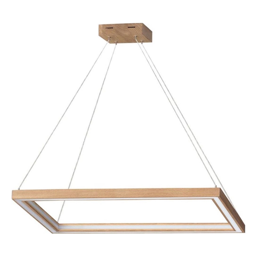 LED Zatemnitveni lestenec na vrvici LEGNO 2xLED/33W/230V hrast
