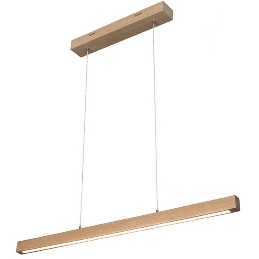 LED Zatemnitveni lestenec na vrvici SMAL LED/12W/230V hrast