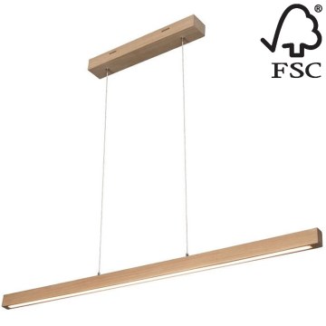 LED Zatemnitveni lestenec na vrvici SMAL LED/15W/230V hrast - FSC certifikat