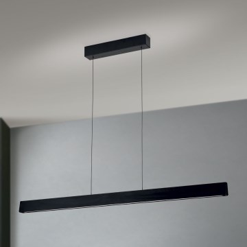 LED Zatemnitveni lestenec na vrvici TARA LED/44W/230V 2700/3800/4500/5700K črna