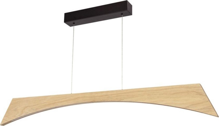 LED Zatemnitveni lestenec na vrvici ZIAD LED/14W/230V hrast