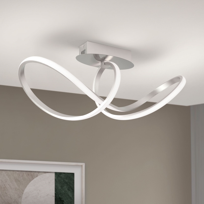 LED Zatemnitveni nadgradni lestenec CIRCUS LED/30W/230V mat krom