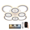 LED Zatemnitveni nadgradni lestenec LED/200W/230V 3000-6500K + Daljinski upravljalnik