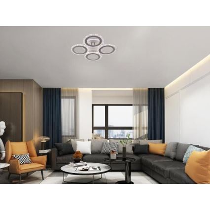 LED Zatemnitveni nadgradni lestenec LED/55W/230V 3000-6500K + Daljinski upravljalnik