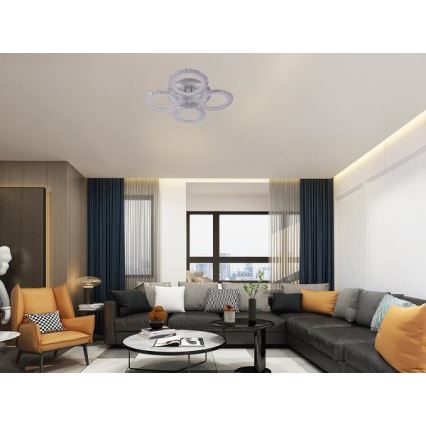 LED Zatemnitveni nadgradni lestenec LED/55W/230V 3000-6500K + Daljinski upravljalnik