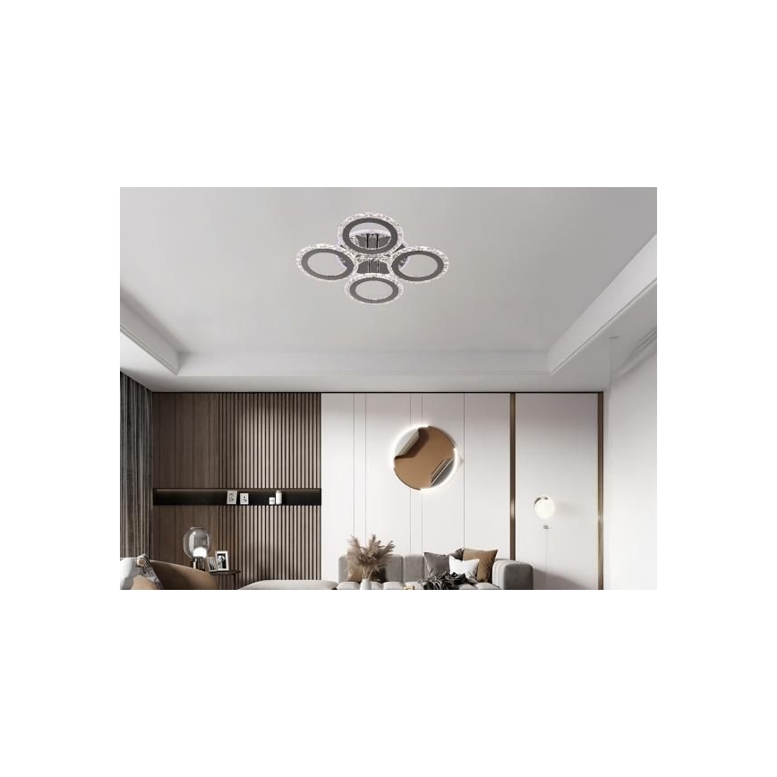 LED Zatemnitveni nadgradni lestenec LED/55W/230V 3000-6500K + Daljinski upravljalnik