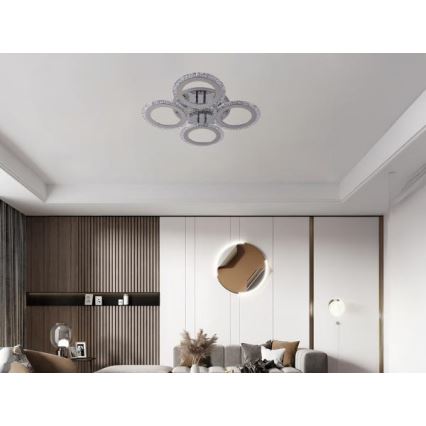LED Zatemnitveni nadgradni lestenec LED/55W/230V 3000-6500K + Daljinski upravljalnik