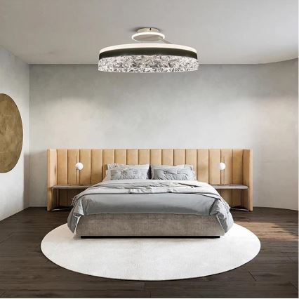 LED Zatemnitveni nadgradni lestenec LED/86W/230V 3000-6500K bela + Daljinski upravljalnik