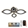 LED Zatemnitveni nadgradni lestenec LED/95W/230V 3000-6500K + Daljinski upravljalnik