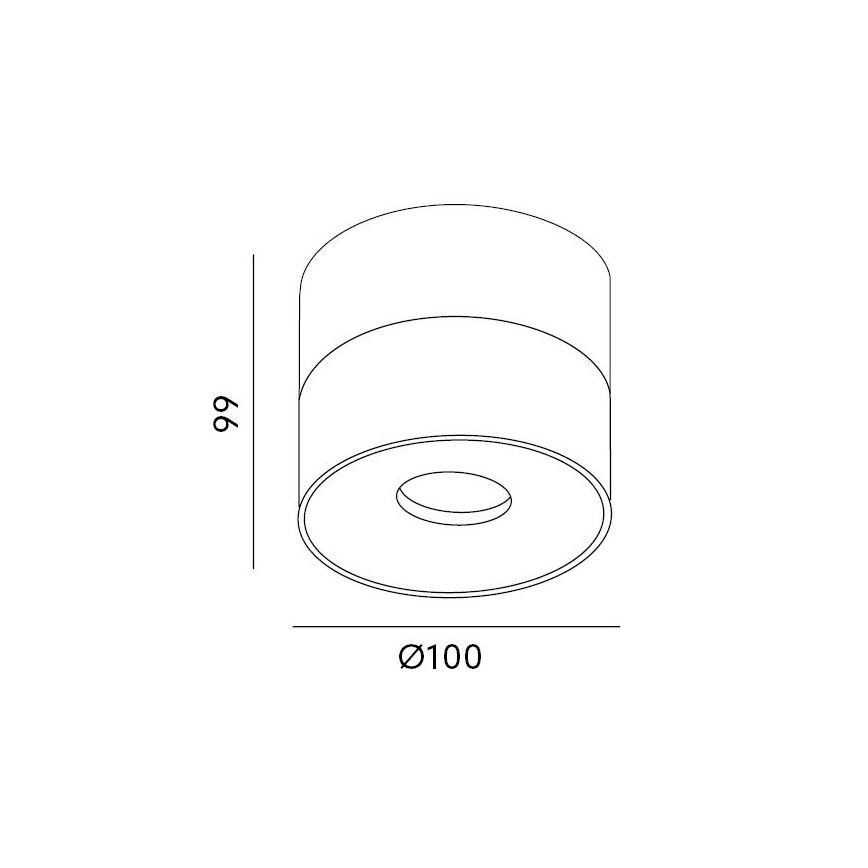 LED Zatemnitveni reflektor LAHTI LED/10,5W/230V 3000K CRI 90 bela