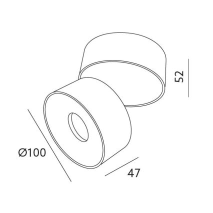 LED Zatemnitveni reflektor LAHTI LED/10,5W/230V 3000K CRI 90 črna