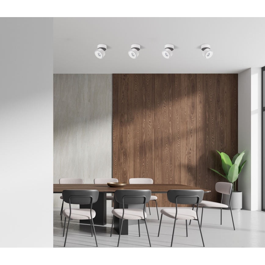 LED Zatemnitveni reflektor LAHTI LED/13,5W/230V 3000K CRI 90 bela