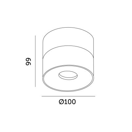 LED Zatemnitveni reflektor LAHTI LED/13,5W/230V 3000K CRI 90 bela