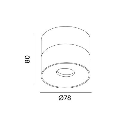 LED Zatemnitveni reflektor LAHTI MINI LED/9W/230V 3000K CRI 90 bela