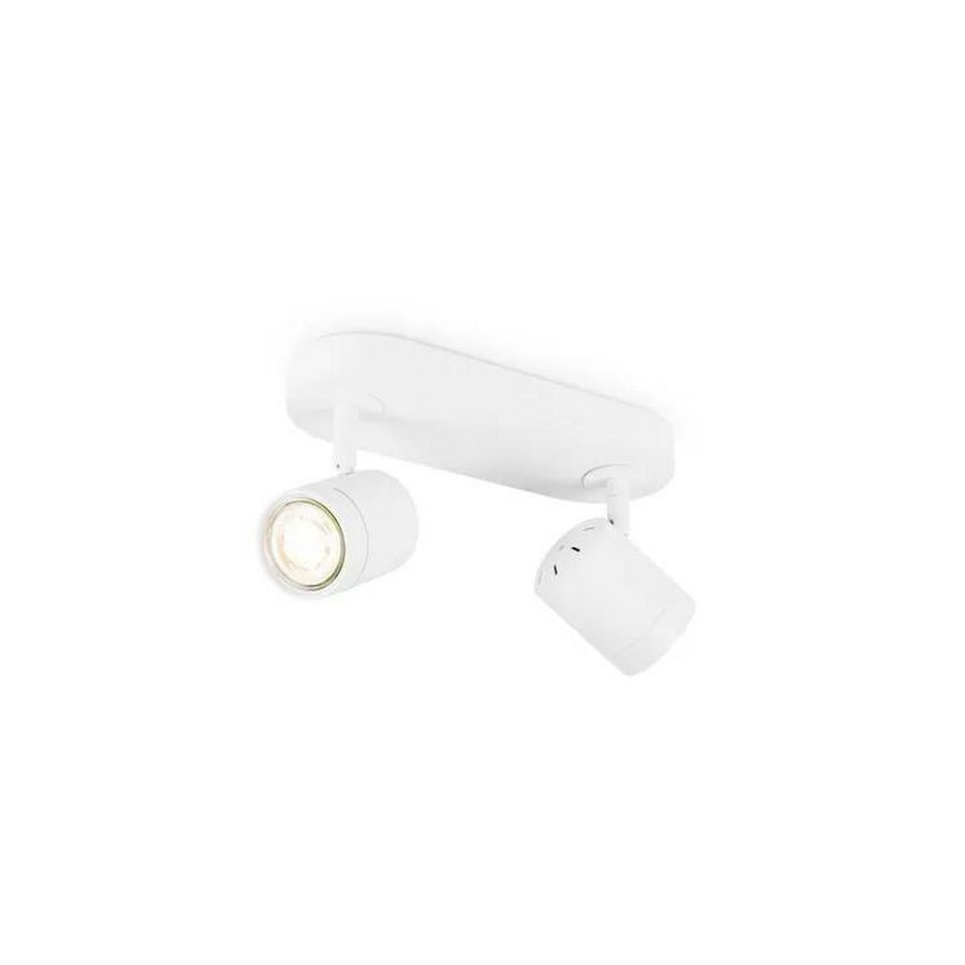 LED Zatemnitveni reflektor MANU 2xGU10/5,8W/230V bela