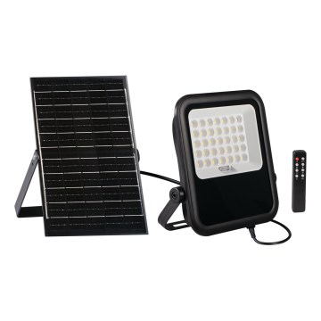 LED Zatemnitveni reflektor s solarnim panelom in senzorjem mraka LED/15W/15000 mAh 3,2V IP65 + Daljinski upravljalnik
