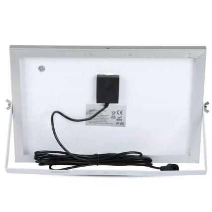 LED Zatemnitveni solarni reflektor LED/12W/3,2V 6000K IP65 5000 mAh + Daljinski upravljalnik