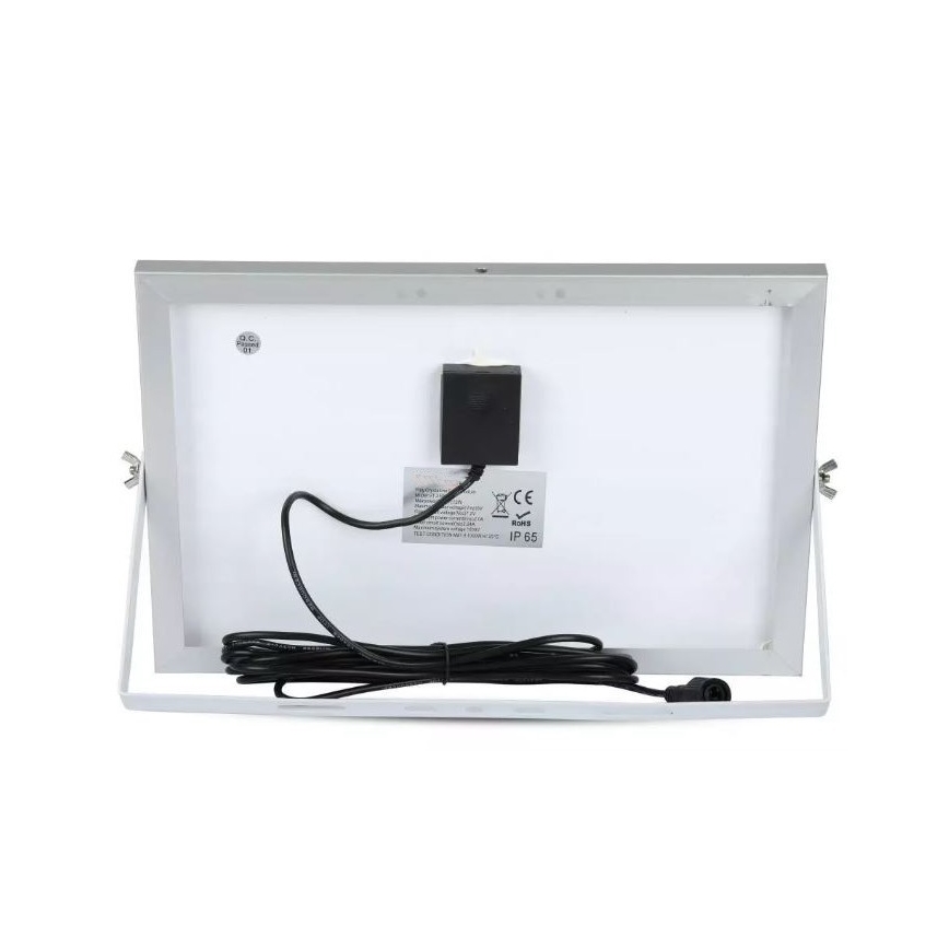 LED Zatemnitveni solarni reflektor LED/12W/3,2V 6000K IP65 5000 mAh + Daljinski upravljalnik