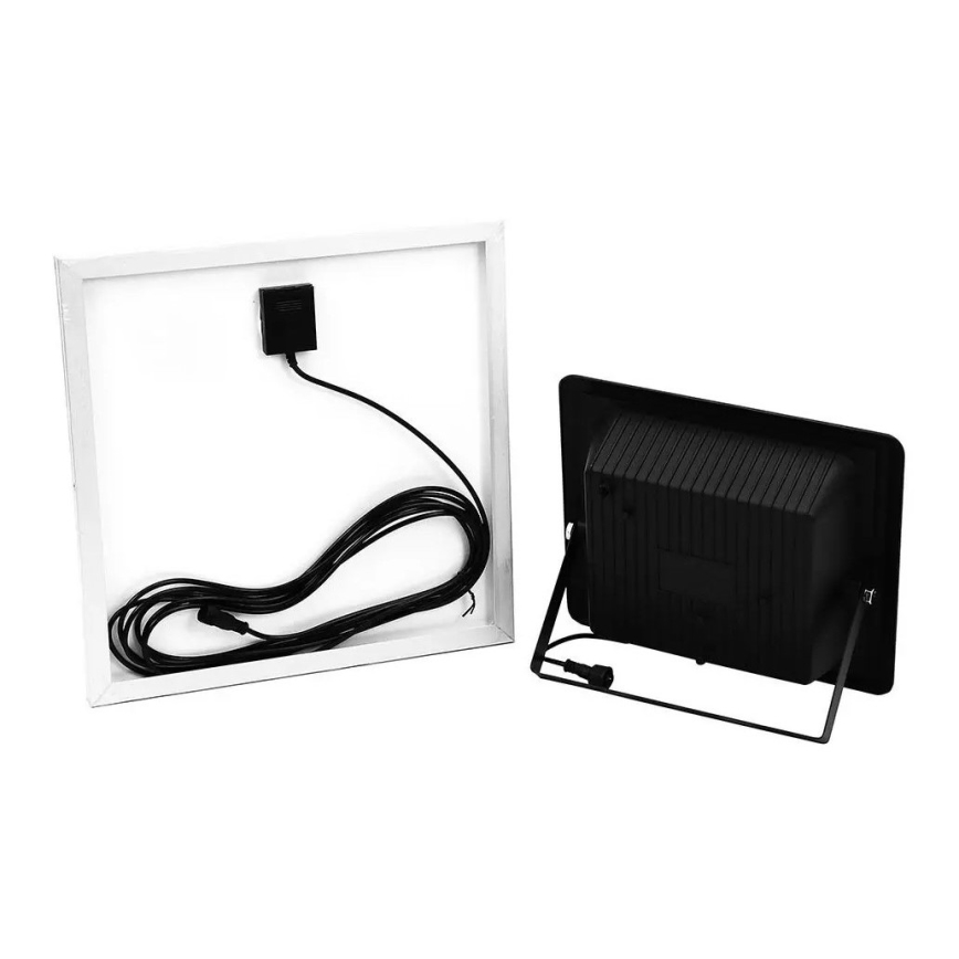 LED Zatemnitveni solarni reflektor LED/20W/6V 6000K IP65 + Daljinski upravljalnik