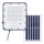 LED Zatemnitveni solarni reflektor LED/50W/3,2V 4500K IP65 črna + Daljinski upravljalnik
