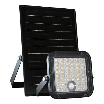 LED Zatemnitveni solarni reflektor s senzorjem LED/10W/3,7V 4000/6000K IP65 + Daljinski upravljalnik