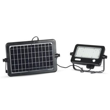 LED Zatemnitveni solarni reflektor s senzorjem LED/10W/3,7V 4000K IP65 + USB priključek