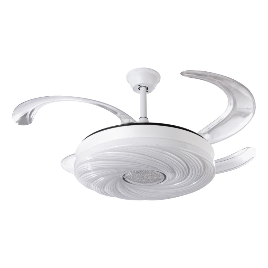 LED Zatemnitveni stropni ventilator LED/60W/230V 3000-6000K pr. 50 cm bela + Daljinski upravljalnik
