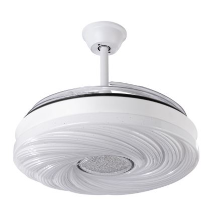 LED Zatemnitveni stropni ventilator LED/60W/230V 3000-6000K pr. 50 cm bela + Daljinski upravljalnik