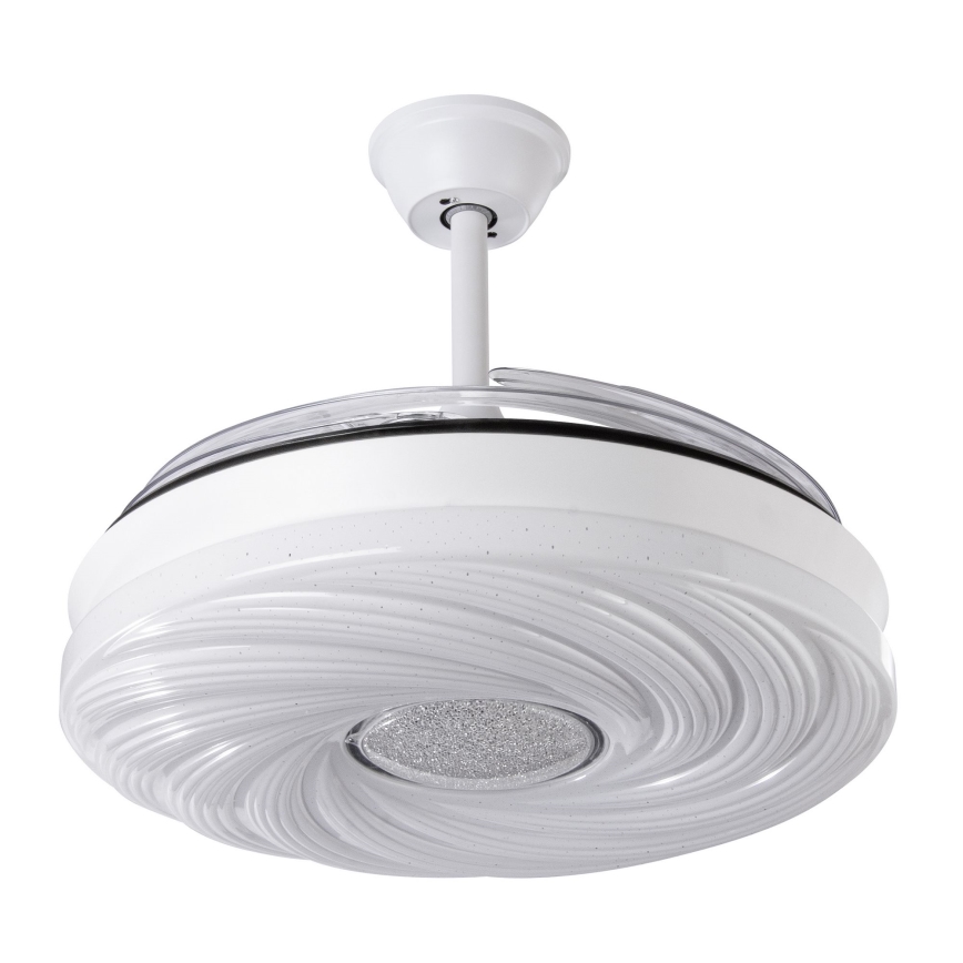 LED Zatemnitveni stropni ventilator LED/60W/230V 3000-6000K pr. 50 cm bela + Daljinski upravljalnik