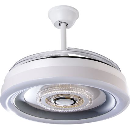 LED Zatemnitveni stropni ventilator LED/60W/230V 3000-6000K pr. 50 cm bela + Daljinski upravljalnik