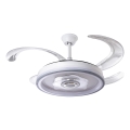 LED Zatemnitveni stropni ventilator LED/70W/230V 3000-6000K pr. 50 cm bela + Daljinski upravljalnik