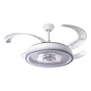 LED Zatemnitveni stropni ventilator LED/70W/230V 3000-6000K pr. 50 cm bela + Daljinski upravljalnik
