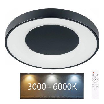 LED zatemnjevalna kopalniška stropna svetilka WITOLD LED/48W/230V Ø 38,5 cm 3000-6000K IP44 + daljinski upravljalnik