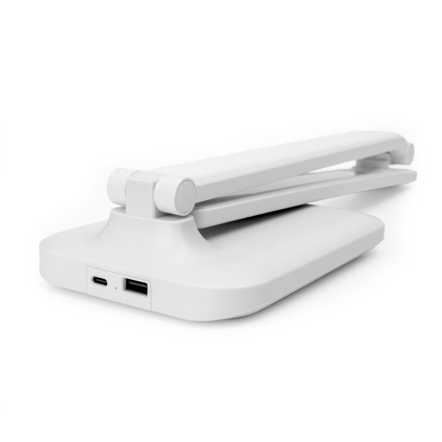 LED zatemnjevalna namizna svetilka na dotik z USB-vhodom REMUS LED/5W/230V bela